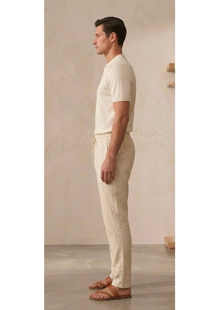 Plexus Erkek Jogger Keten Pantolon
